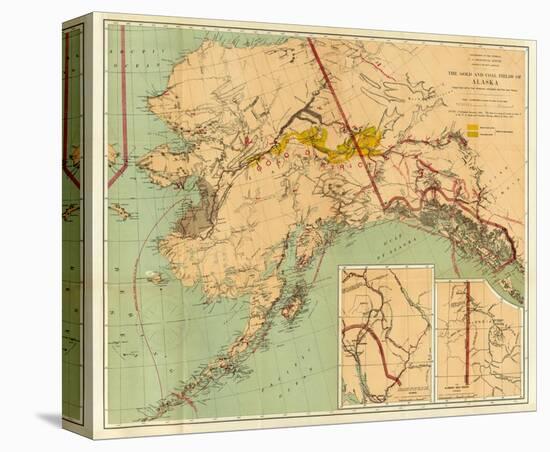 The Gold and Coal Fields of Alaska, c.1898-null-Stretched Canvas