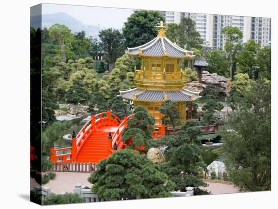 The Gold Pavilion of Absolute Perfection, Wong Tai Sin District, Kowloon, Hong Kong, China-Charles Crust-Premier Image Canvas