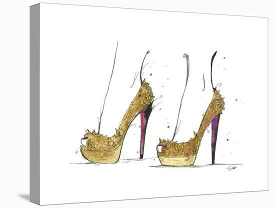 The Golden Heels-Jessica Durrant-Stretched Canvas