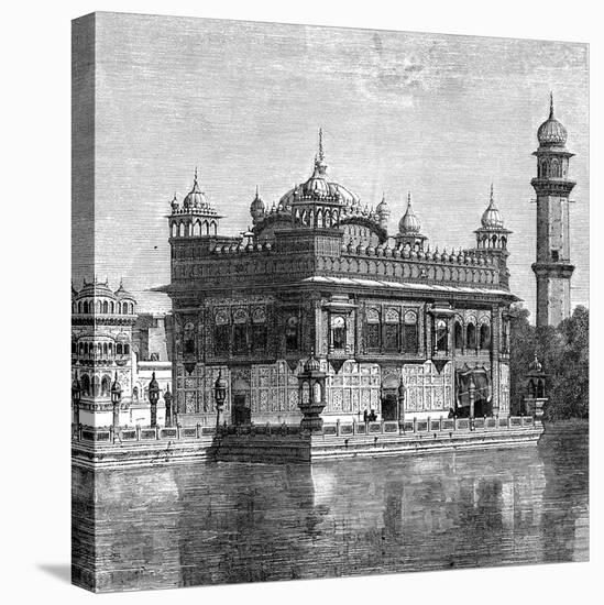 The Golden Temple and the Lake of Immortality at Amritsar, India, 1895-null-Premier Image Canvas