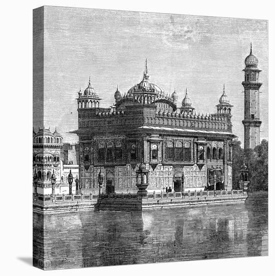 The Golden Temple and the Lake of Immortality at Amritsar, India, 1895-null-Premier Image Canvas