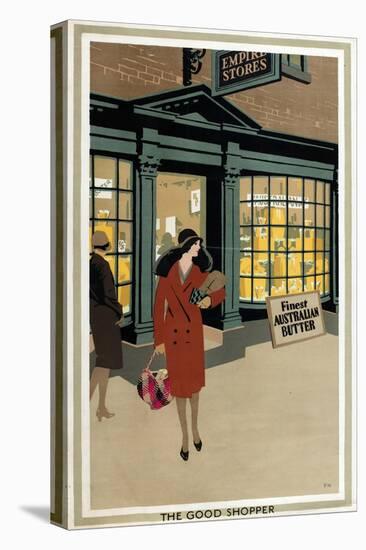 The Good Shopper, from the Series 'Empire Buying Makes Busy Factories'-Frank Newbould-Premier Image Canvas