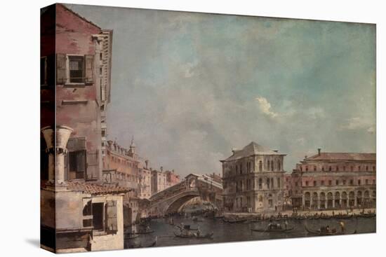 The Grand Canal above the Rialto, c.1760-Francesco Guardi-Premier Image Canvas