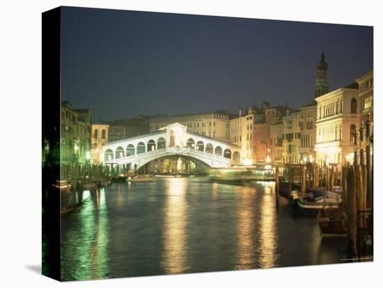 The Grand Canal and Rialto Bridge at Dusk, Venice, Unesco World Heritage Site, Veneto, Italy-Sergio Pitamitz-Premier Image Canvas