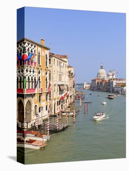 The Grand Canal and the Domed Santa Maria Della Salute, Venice, Veneto, Italy-Amanda Hall-Premier Image Canvas