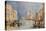 The Grand Canal, Venice, with Gondolas and Figures in the Foreground, circa 1818-JMW Turner-Premier Image Canvas