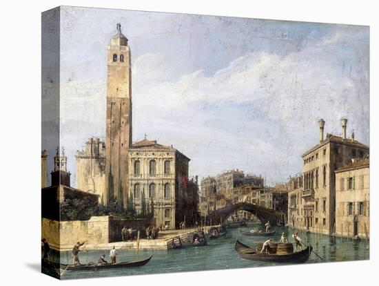 The Grand Canal with San Geremia, Palazzo Labia and the Entrance to the Cannaregio, C.1726-1730-Canaletto-Premier Image Canvas