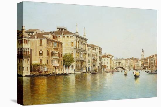 The Grand Canal with the Rialto Bridge, Venice-Rafael Senet-Premier Image Canvas