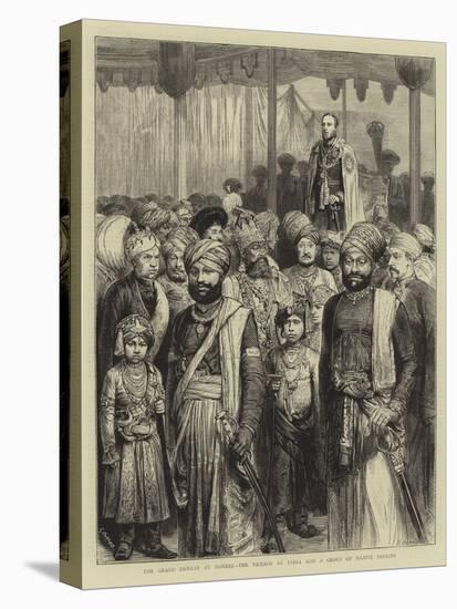 The Grand Durbar at Bombay, the Viceroy of India and a Group of Native Princes-Godefroy Durand-Premier Image Canvas