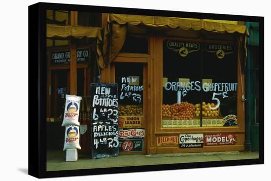 The Grand Grocery Company, Lincoln, Nebraska-John Vachon-Stretched Canvas