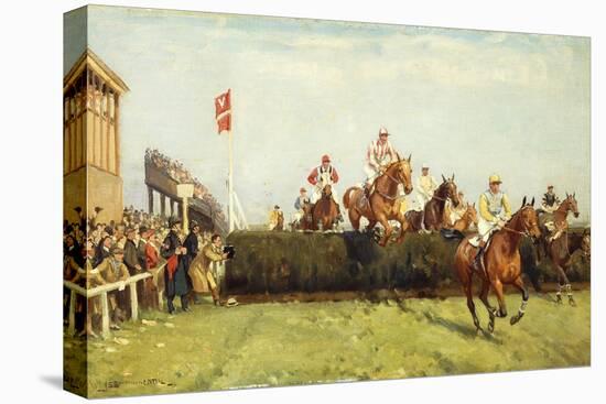 The Grand National Steeplechase: Valentine's Jump-John Sanderson Wells-Premier Image Canvas