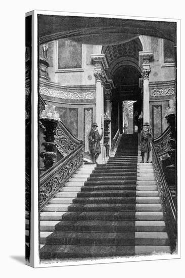 The Grand Staircase, Buckingham Palace, London, 1900-null-Premier Image Canvas