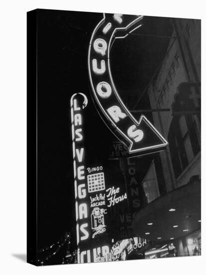The Grand Strip of Las Vegas Lighting Up-Loomis Dean-Premier Image Canvas