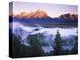 The Grand Tetons from the Snake River Overlook at Dawn, Grand Teton National Park, Wyoming, USA-Dennis Flaherty-Premier Image Canvas