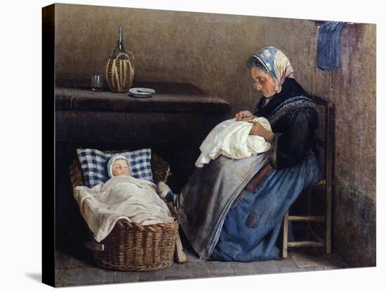 The Grandmother, 1865-Silvestro Lega-Premier Image Canvas