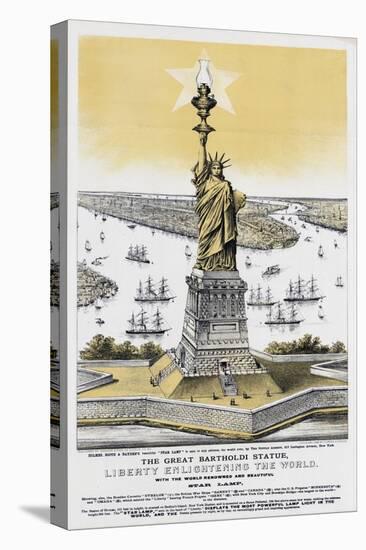 The Great Bartholdi Statue-Currier & Ives-Premier Image Canvas
