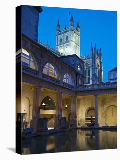 The Great Bath, Roman Baths, Bath, UNESCO World Heritage Site, Avon, England, UK, Europe-Rob Cousins-Premier Image Canvas