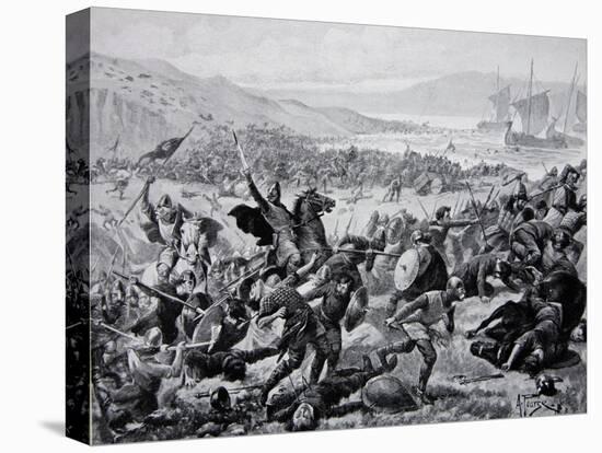 The Great Battle of Brunanburgh, 937, Illustration from the Book The History of the Nation-Alfred Pearse-Premier Image Canvas