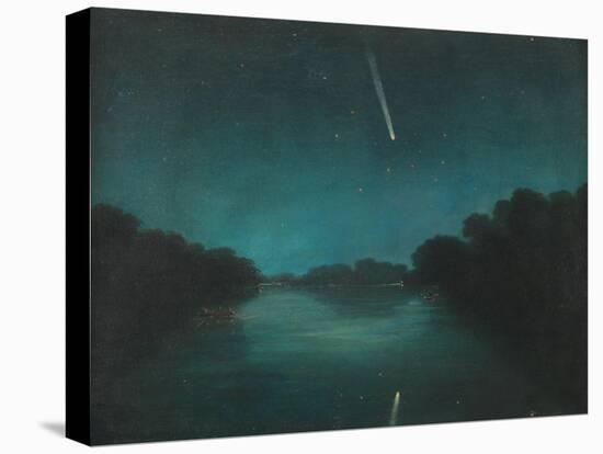 The Great Comet of 1861 as Seen from Staines Bridge, Middlesex-null-Premier Image Canvas