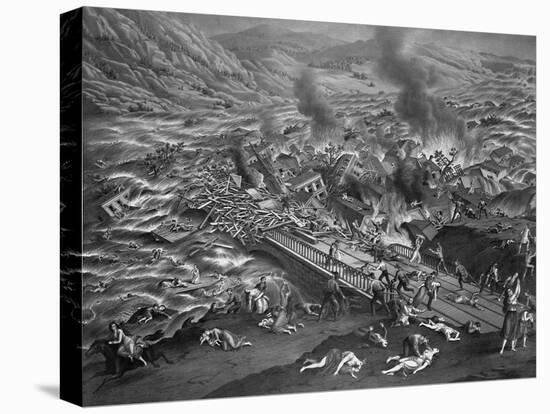 The Great Conemaugh Valley Disaster, Flood and Fire at Johnstown, PA-null-Premier Image Canvas