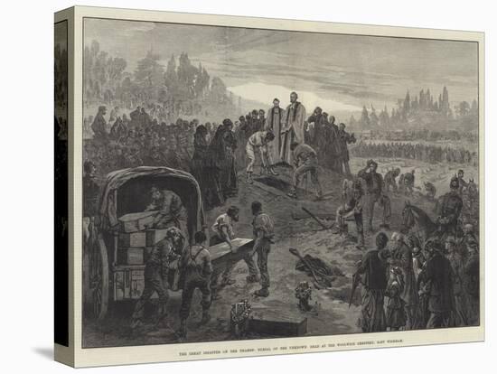 The Great Disaster on the Thames, Burial of the Unknown Dead at the Woolwich Cemetery, East Wickham-null-Premier Image Canvas