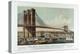 The Great East River Suspension Bridge-Currier & Ives-Premier Image Canvas