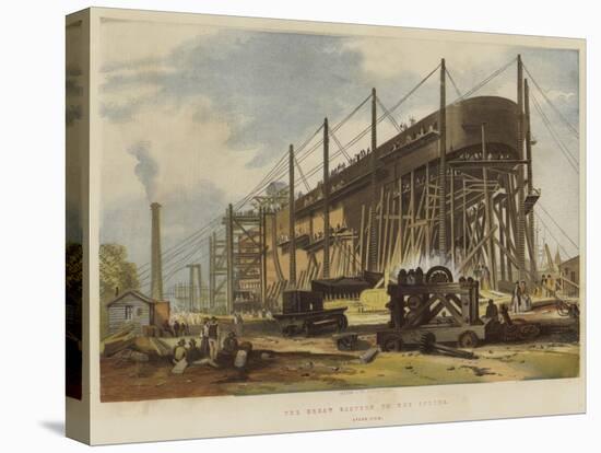 The Great Eastern on the Stocks, Stern View-John Wilson Carmichael-Premier Image Canvas