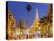 The Great Golden Stupa, Shwedagon Paya (Shwe Dagon Pagoda), Yangon (Rangoon), Myanmar (Burma)-Peter Adams-Premier Image Canvas