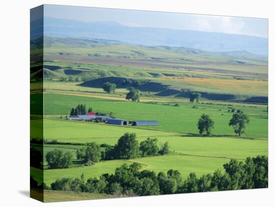 The Great Grasslands Valley of the Little Bighorn River, Near Billings, Montana, USA-Anthony Waltham-Premier Image Canvas