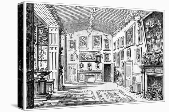 The Great Hall of Charlecote Park, Warwickshire, 1885-Edward Hull-Premier Image Canvas