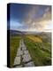 The Great Ridge Pathway, Mam Tor, Hope Valley, Castleton, Peak District National Park, Derbyshire,-Chris Hepburn-Premier Image Canvas