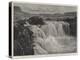 The Great Shoshone Falls, Snake River, Idaho Territory, Usa-null-Premier Image Canvas