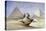 The Great Sphinx and Pyramids at Giza, 1838-1839-David Roberts-Premier Image Canvas