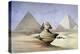 The Great Sphinx and Pyramids at Giza, 1838-1839-David Roberts-Premier Image Canvas