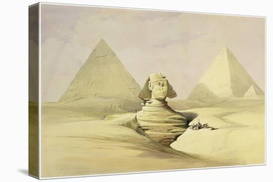 'The Great Sphinx and the Pyramids of Giza', Egypt, c1845-David Roberts-Premier Image Canvas