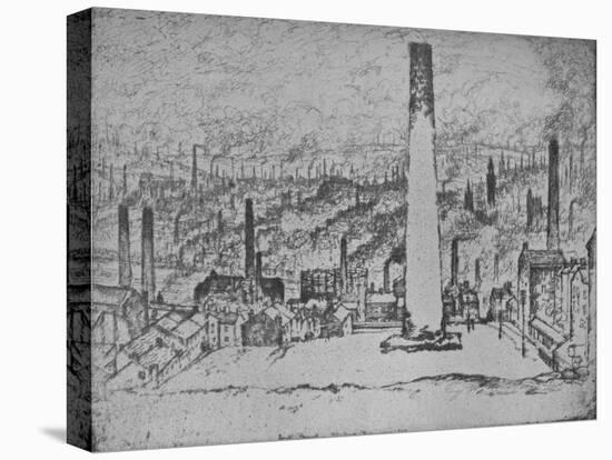 'The Great Stack, Bradford', 1909-Joseph Pennell-Premier Image Canvas
