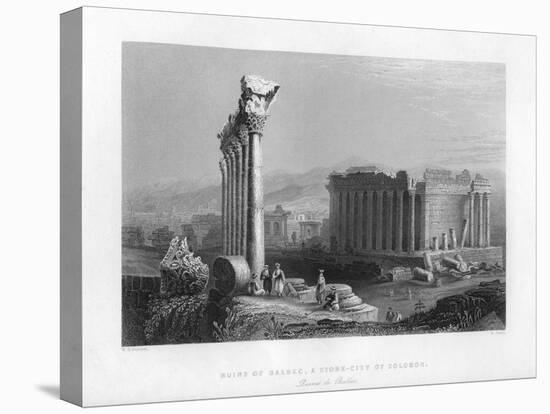 The Great Temple at Baalbec (Heliopoli), Egypt, 1841-Robert Sands-Premier Image Canvas