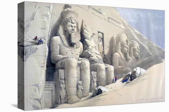 The Great Temple of Abu Simbel, Nubia, C19th Century-David Roberts-Premier Image Canvas