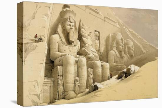 'The Great Temple of Abu Simbel, Nubia', Egypt, c1845-David Roberts-Premier Image Canvas