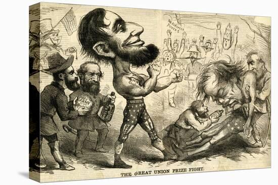 The Great Union Prize Fight, 1861-null-Premier Image Canvas