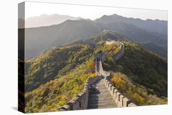 The Great Wall at Mutianyu Near Beijing in Hebei Province, China-Peter Adams-Premier Image Canvas