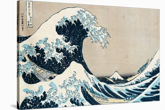 The Great Wave Off Kanagawa, from the Series "36 Views of Mt. Fuji" ("Fugaku Sanjuokkei")-Katsushika Hokusai-Premier Image Canvas