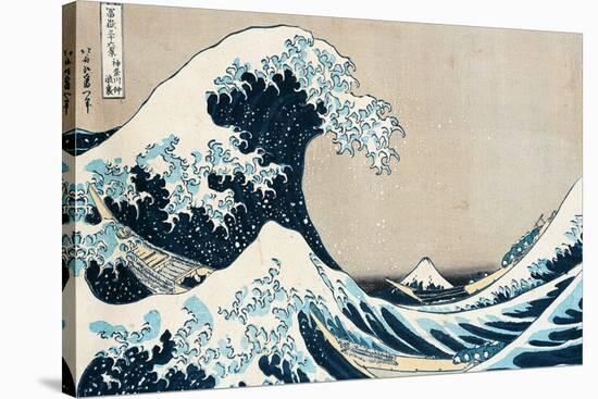 The Great Wave Off Kanagawa, from the Series "36 Views of Mt. Fuji" ("Fugaku Sanjuokkei")-Katsushika Hokusai-Premier Image Canvas