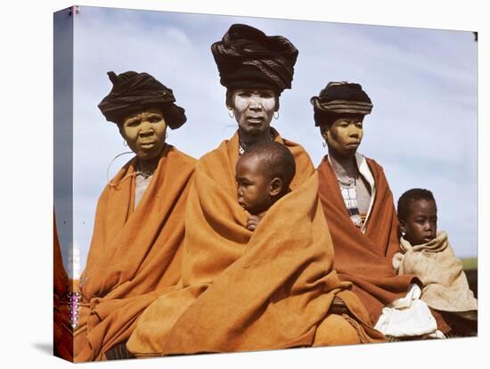 The Great Wife of a Tembu Chief and Son, Transkeian Native Territories, Africa 1950-Margaret Bourke-White-Premier Image Canvas