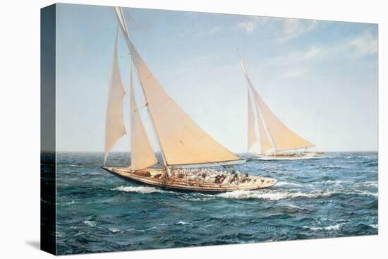 The Greatest Race-Montague Dawson-Stretched Canvas