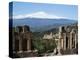The Greek Amphitheatre and Mount Etna, Taormina, Sicily, Italy, Europe-Stuart Black-Premier Image Canvas