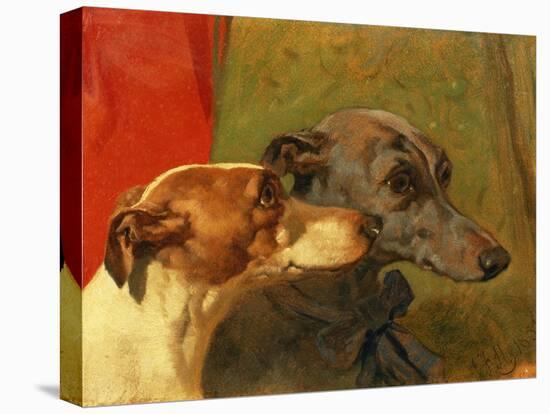 The Greyhounds "Charley" and "Jimmy" in an Interior-John Frederick Herring I-Premier Image Canvas