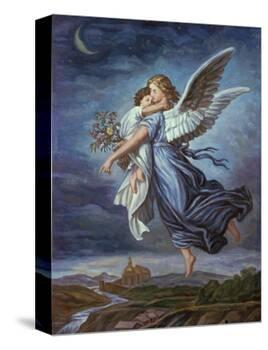The Guardian Angel-Wilhelm Von Kaulbach-Premier Image Canvas