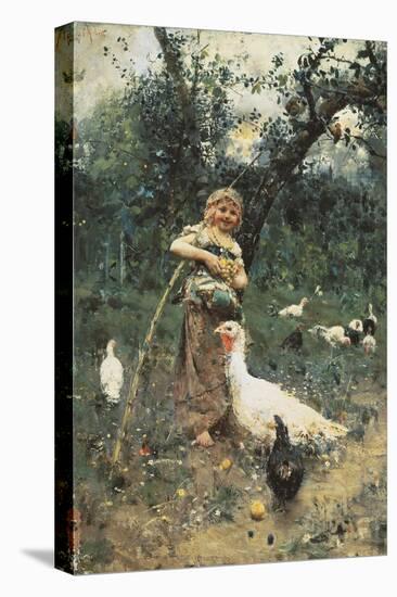 The Guardian of the Chickens, 1877-Francesco Paolo Michetti-Premier Image Canvas