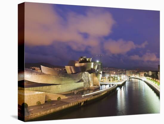 The Guggenheim, Designed by Canadian-American Architect Frank Gehry, on the Nervion River-Christian Kober-Premier Image Canvas